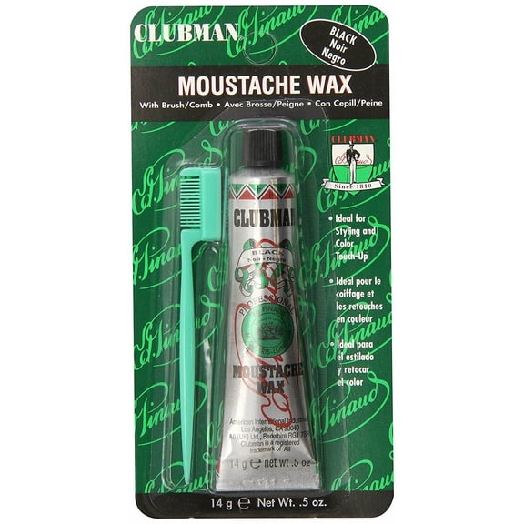 Clubman Moustache Wax Black 0.50 oz