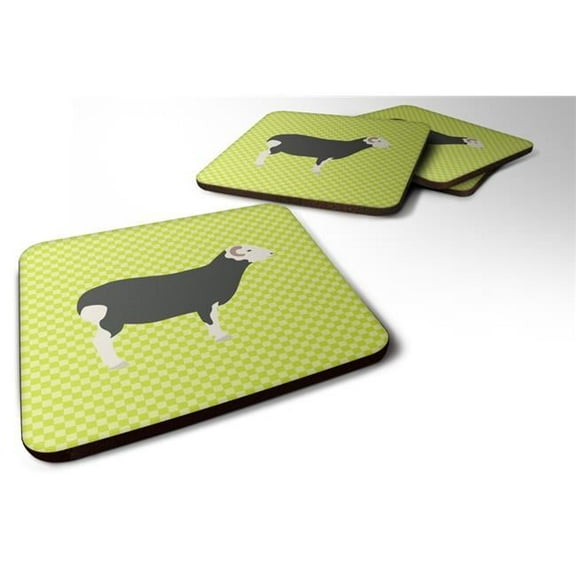 Herwick Sheep Green Foam Coaster, Set of 4