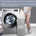 thumbnail image 3 of Kimmama Light Gray Laundry Backpack, 70L Waterproof Laundry Bag with Strap for Laundryroom, Travel and Camping, 3 of 6