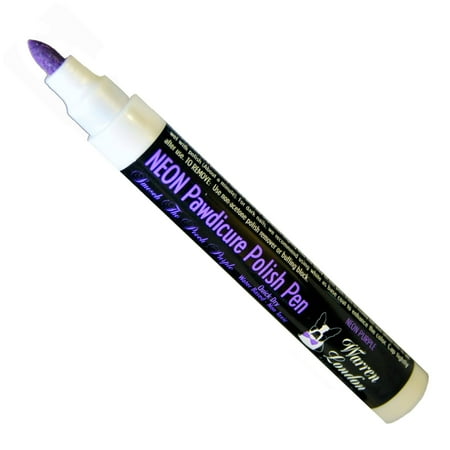 UPC: 0855657003214 | Warren London Pawdicure Dog Nail Polish Pen | Quick Dry – Water Based – Non Toxic – Made in USA | Neon Purple