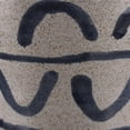 thumbnail image 3 of Benzara Ceramic Bowl with Deckled Texture, Large, Blue and White, 3 of 5