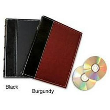 HandStands 11309GP Bellagio-Italia CD-DVD-Blu-Ray Binder Storage System- Burgundy plus 1 Insert