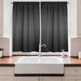 thumbnail image 2 of Ambesonne Ombre Kitchen Curtains, Fumes and Smokes Design, 55"x45", Charcoal Grey and White, 2 of 3