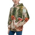 thumbnail image 2 of Naloa Holiday Christmas Stars Teenage Zipper Hoodie, Long Sleeve Zip Up Hoodies Casual Jackets Tops for 7-12 Years-Small, 2 of 6