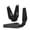 Black1, variant on Portable Fold Propellers Blades with Screws Accessories Spare Part Replacement for Syma X5 X5SC X5SW