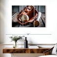 thumbnail image 3 of Elephant Stock Baseball Basics Wall Art - Horizontal Multi Panel Canvas - Living Room Wall Decor - Sports Multi Panel - Black And Brown Decor - 38" x 24", 3 of 8
