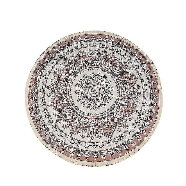 Fashable Mla Rug alfombra redonda cama hogar ordenador Ch Swivel Ch alfombra con borlas