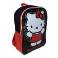 thumbnail image 2 of Hello Kitty 15” Backpack Sanrio Bows Cat Black Red School Bag Girls, 2 of 6