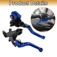 thumbnail image 7 of Unique Bargains 1 Pair Brake Master Cylinder Hydraulic Handlebar Brakes Lever 22 mm Blue, 7 of 7