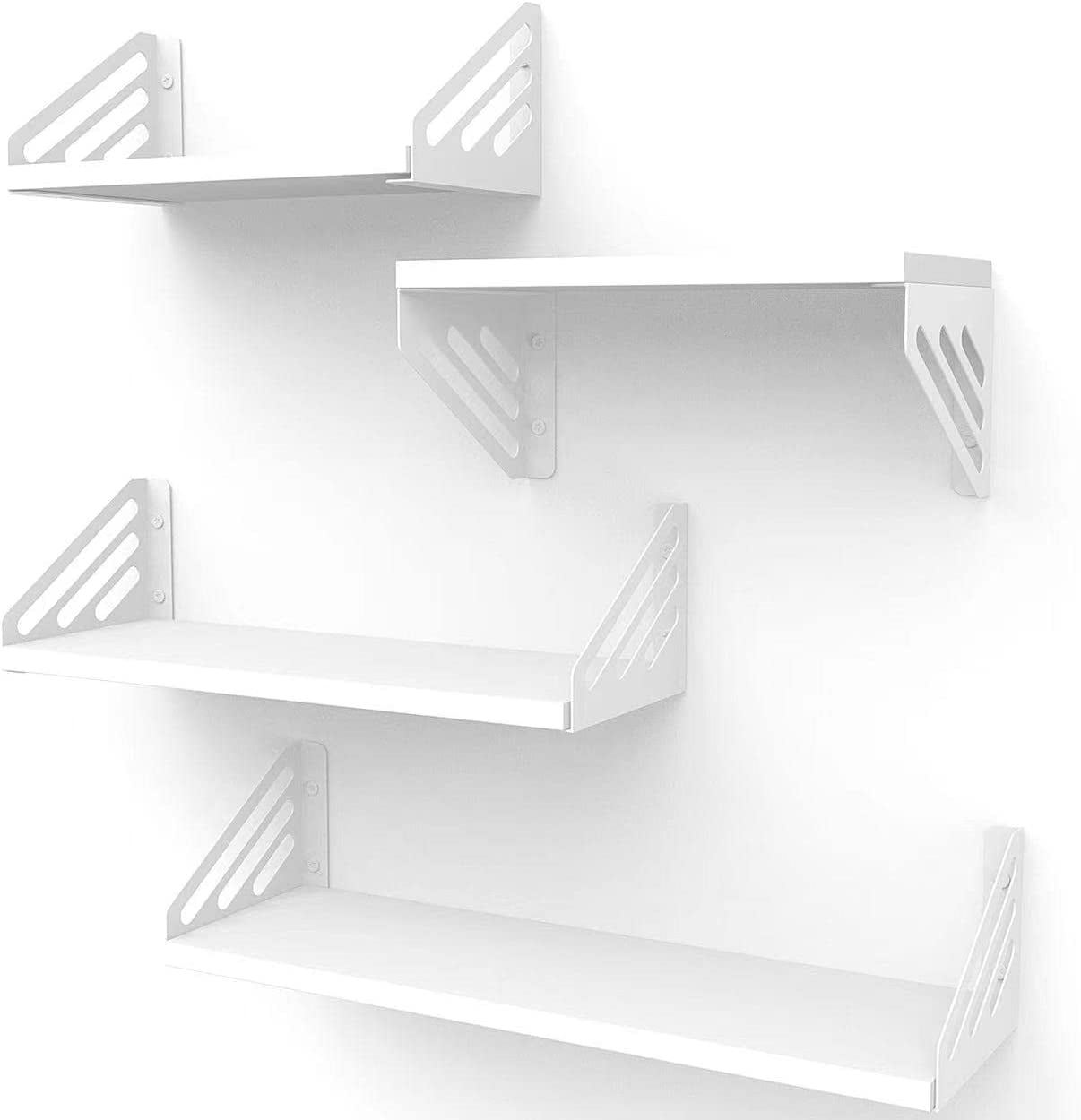 ELIAUK Floating Shelves Wall Mounted,Rustic Wood Wall Shelves Set of 4