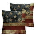 thumbnail image 2 of Acheng  Independence Day American Flag Pillow Covers 4th of July Patriotic Star Stripes Throw Pillow Case Truck God Bless America Decorative Pillow Case Cushion Cover for Home,Set of 2 White, 2 of 6