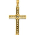 thumbnail image 3 of 14K Yellow Gold 1/3Ct. Diamond Cross Pendant (30 X 15) Made In India pm5062-033-ya, 3 of 5