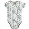 thumbnail image 3 of Touched by Nature Baby Boy Organic Cotton Bodysuits 3pk, Elephant, 6-9 Months, 3 of 4