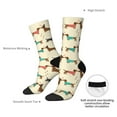 thumbnail image 4 of Cauagu Dachshund Dog Print Crew Socks for Women and Men,Adult Athletic Running Socks 1-Pair Sports Socks Work Gear Socks with Moisture Wicking, 4 of 6