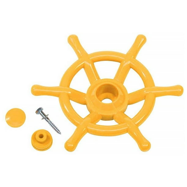 Vogacara Volante de juguete para niños, columpio de plástico para preescolar, juguetes de entretenimiento para interiores, actividades, Juegos de césped Amarillo