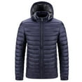 thumbnail image 2 of FDGIU Men's Versatile Quilted Puffer Jacket, Hooded Winter Coat with Hood, Warm Windproof Insulated Outerwear, 2 of 5