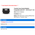 thumbnail image 2 of Transfer Case Control Module - Compatible with 2017 - 2018 Ford F-150, 2 of 2