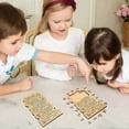 thumbnail image 2 of Cartoon Wooden Jigsaw Puzzle Funny Animal Puzzle Kids, 2 of 5