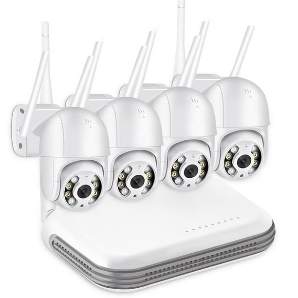 Sistema inalámbrico de videovigilancia de seguridad para exteriores, Kit de videovigilancia de 3MP, Wifi, IP, PTZ, Zoom Digital 5X, Audio bidireccional