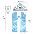 thumbnail image 3 of Conjunto de accesorios para disfraz de princesa, corona, cetro, collar, aretes y guantes, 3 of 6