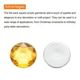 thumbnail image 4 of Flat Back Round Acrylic Rhinestones,30mm Yellow Flatback Crystal Rhinestones for Crafts Decoration 25Pcs, 4 of 7