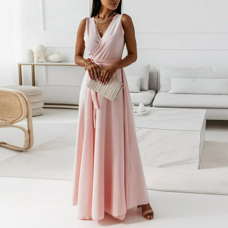 PMUYBHF Dress for Women Summer Fall Wedding Guest Dresses for