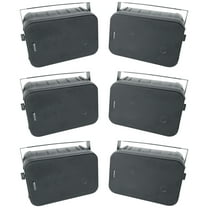 (6) Rockville HP65S-8 6.5" Black Outdoor/Indoor Home Theater Speakers Swivel Brackets