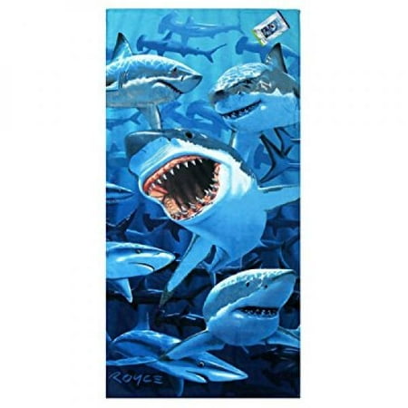 Shark Invasion Beach Towel