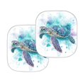 thumbnail image 2 of Binienty Sea Turtle Car Sun Shade for Windshield Foldable Sunshade Front Window Cover Sun Visor Heat and UV Rays That Keeps Vehicle Cool Universal Vehicle Accessories 28.5 x 25.5 inches, 2 of 6