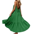 thumbnail image 2 of LIaqionyy Women's Maxi Dress Boho Adjustable Spaghetti Strap Beach Long Dresses Flowy Casual Sleeveless Sundress, 2 of 7