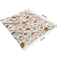thumbnail image 4 of Cute Hedgehogs and Red Mushrooms Snails Pattern Blanket,Comfortable Soft Flannel Throw Blanket,All Season,Warm Lightweight Blankets for Sofa Bed Couch Living Room Chair,50"x60", 4 of 4