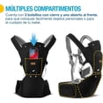 thumbnail image 5 of SHIMY Canguro para Bebé, Cangurera Portabebé Tipo lar para Niños de 0 a 36 Meses, Mochila Ergonómica con Soporte para Cintura, Múltiples Compartimentos con Cierre, Ajustable a Varias Posiciones, 5 of 5