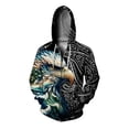 thumbnail image 4 of Sudadera con capucha con estampado de águila elegante, moderna y versátil, cómoda, con capucha para hombre, sudadera con cremallera para hombre, sudadera para hombre, 4 of 4