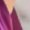 Purple, variant on Elegant and flattering long-sleeved dress for women with a fitted waist.
