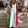 thumbnail image 4 of Flag of Italy Sleeveless Dress Loose Women's Dress Dresses Luxury Evening Dresses, 4 of 9
