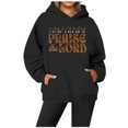 thumbnail image 3 of Praise The Lord Hoodies for Women Fall Winter Long Sleeve Christian Hooded Sweatshirt with Pockets Pullover Tops, 3 of 4