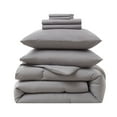 thumbnail image 3 of LammaLoe Queen Comforter Set, 7 Piece Bed in a Bag, Ultra Soft Bedding Comforter Set with Sheets, All Season Bed Set, Gray, 3 of 6