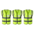 thumbnail image 1 of 3x Chaleco Reflectante De Visibilidad Chaleco De Trabajo Tops De Seguridad Cremallera L XL XXL Zulema Camisa reflectante de seguridad, 1 of 8