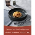 thumbnail image 3 of Famiware Star 8.25'' Pasta Bowls, Large Dinner Bowls Set of 4, Matte Black(Full Glaze), 3 of 7