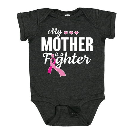 

Inktastic Breast Cancer Awareness My Mother is a Fighter Gift Baby Boy or Baby Girl Bodysuit