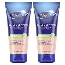Noxzema Ultimate Clear Daily Deep Pore Cleanser, Oil-Free Face Wash for Acne-Prone Skin, 6 oz (Pack of 2)