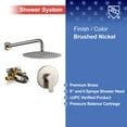 thumbnail image 3 of Rainlex One-Handle 1-Spray Brushed Nickel Shower Faucet, 3 of 4