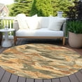 thumbnail image 6 of Addison Rugs Chantille Indoor/Outdoor Transitional Geometric, Abstract Copper Washable Round Rug, 8' x 8', 6 of 6