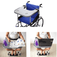 thumbnail image 3 of Bandeja de Regazo de para Silla de Ruedas, la adaptaciónción a La Mayoría Ruedas Estándar para Discapacitados, Comer, Manualidades, Leer shamjiam Mesa para silla de ruedas, 3 of 8