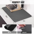 thumbnail image 4 of Coffee Mat - Dish Drying Mat for Kitchen Counter, Hide Stain, Absorbent with Waterproof Rubber Backing, Fit Kitchen Dish Rack Bar Accessories (Dark Gray, 20" x 16"), 4 of 8