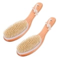 thumbnail image 3 of Exfoliating Bath Brush with Ergonomic Wooden Handle Soft Bristle Scrubber for Gentle Skin Cleansing, Portable Shower Tool for Men and Women, 3 of 4