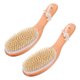 thumbnail image 3 of Exfoliating Bath Brush with Ergonomic Wooden Handle Soft Bristle Scrubber for Gentle Skin Cleansing, Portable Shower Tool for Men and Women, 3 of 4
