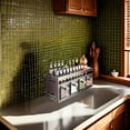 thumbnail image 7 of 3/4/5-Compartment Spice Rack, Kitchen Seasoning Storage Shelf, Spice Organizer, Large Capacity, Rust-Resistant Aluminum, No-Drill Pull-Out Spice Holder, Essential Kitchen Storage Solution, 7 of 7