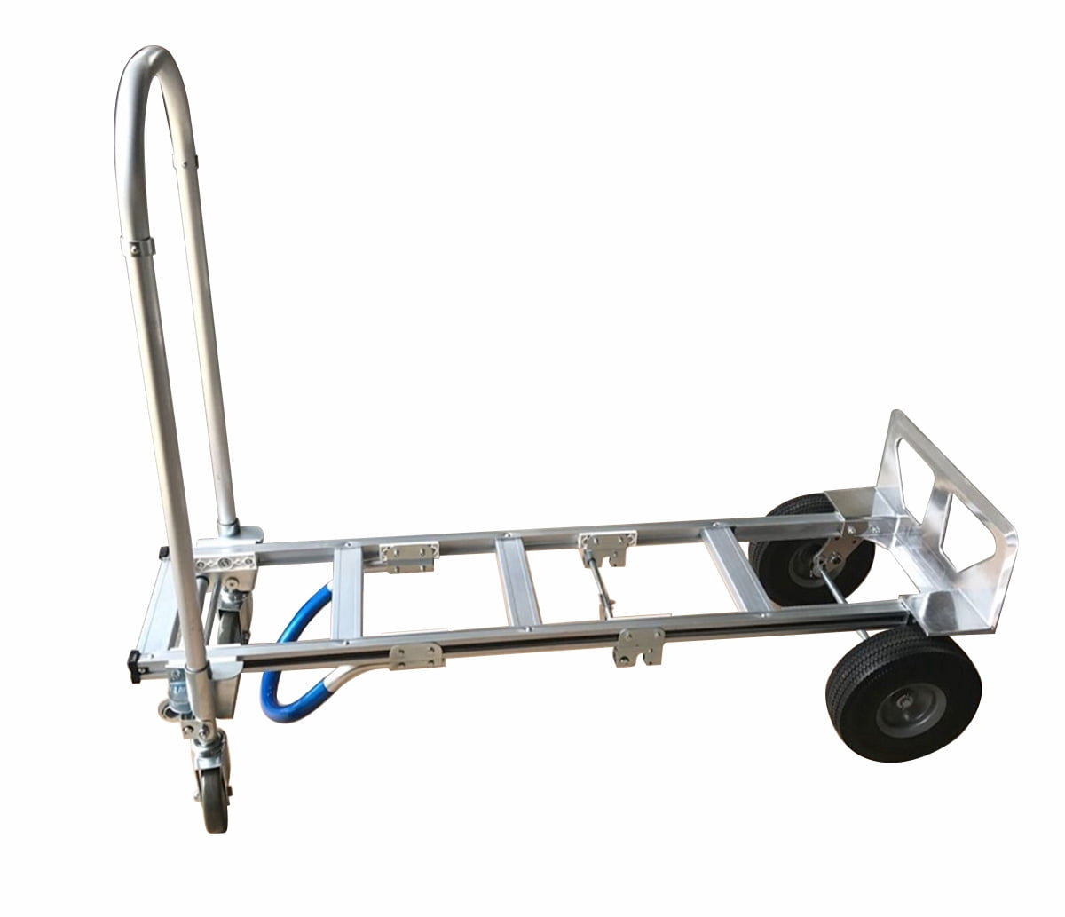 2-in-1 770lb Aluminum Convertible Hand Truck Dolly, 10" Wheels