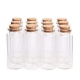 thumbnail image 1 of 20pcs 30mm X 70mm Mini Glass Bottles Jars With Wood Cork Stoppers (30ml), 1 of 5